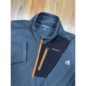 Eddie Bauer First Ascent Men's Cloud Layer Pro 1/4-Zip Pullover Size Large Gray